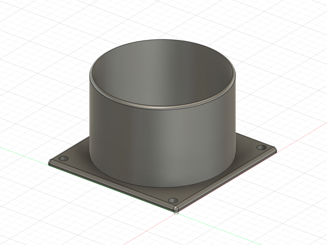 Sculpfun ICube Abluftadapter für 75mm Schlauch 