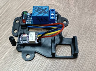 Support plate for mini rx and 5v relay