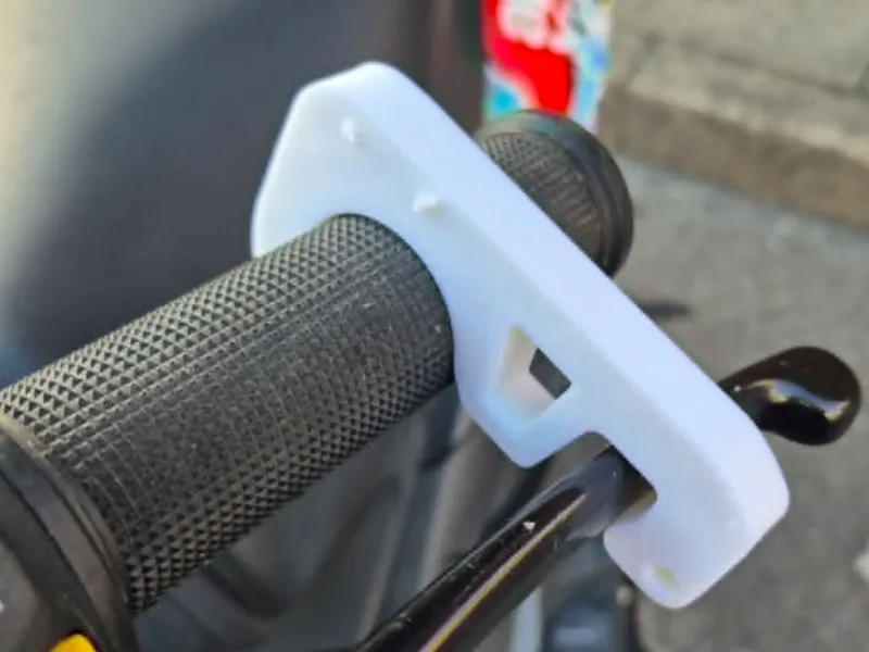 hold the brake while you kick start, scooter size