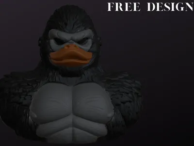 Kin Kun Duck KING KONG RUBBER DUCK by The Duck Patreon MakerWorld: Download Free 3D ...