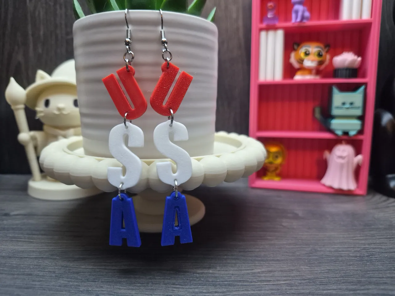 USA earrings view 2