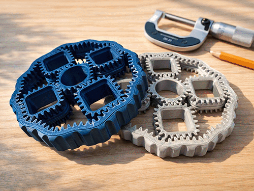 Metalic Square Planetary Gears Fidget Spinner