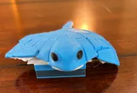 Flexi manta ray 3 colored (eyes and body colored)