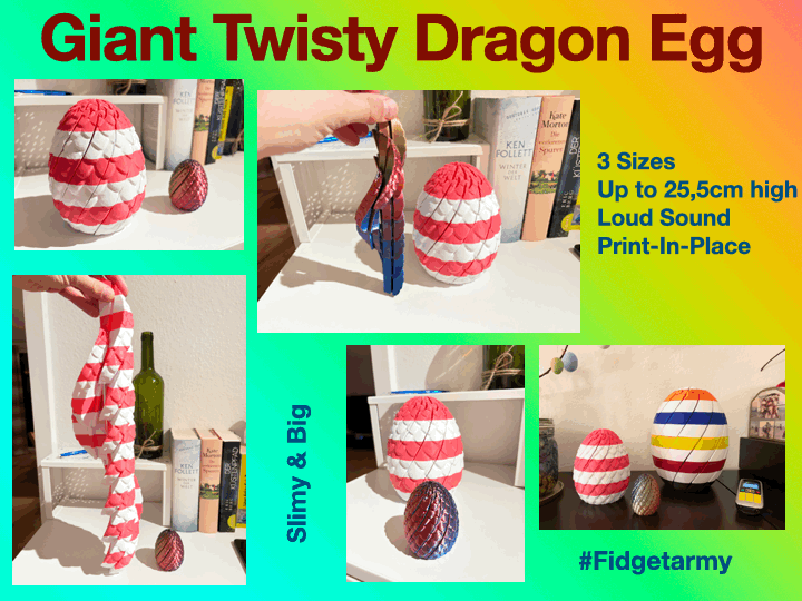 Giant Twisty Dragon Egg Fidget