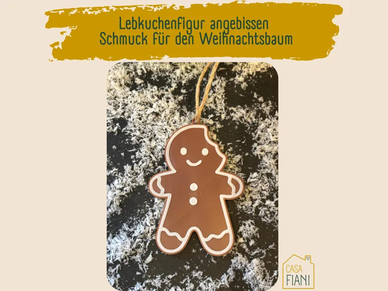 Lebkuchen Anhänger angebissen – Baumschmuck