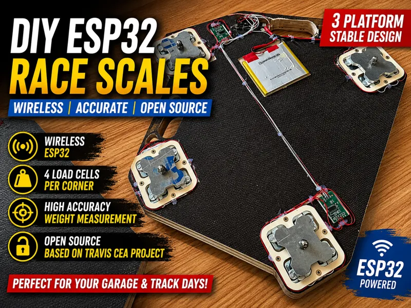 ESP32 Race Scales Load Cell Mounts