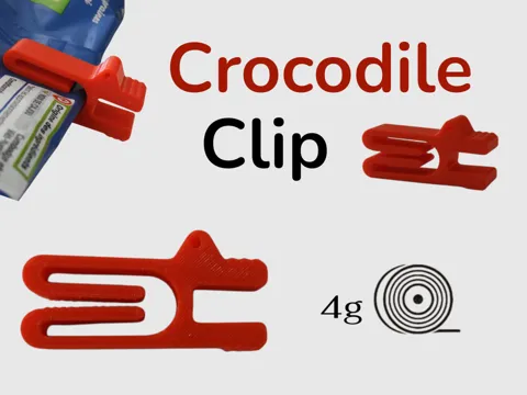 Clip o pieza de sujeción: crocodile clip — referencia de MakerWorld