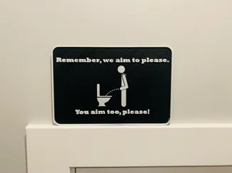 Funny Bathroom Sign