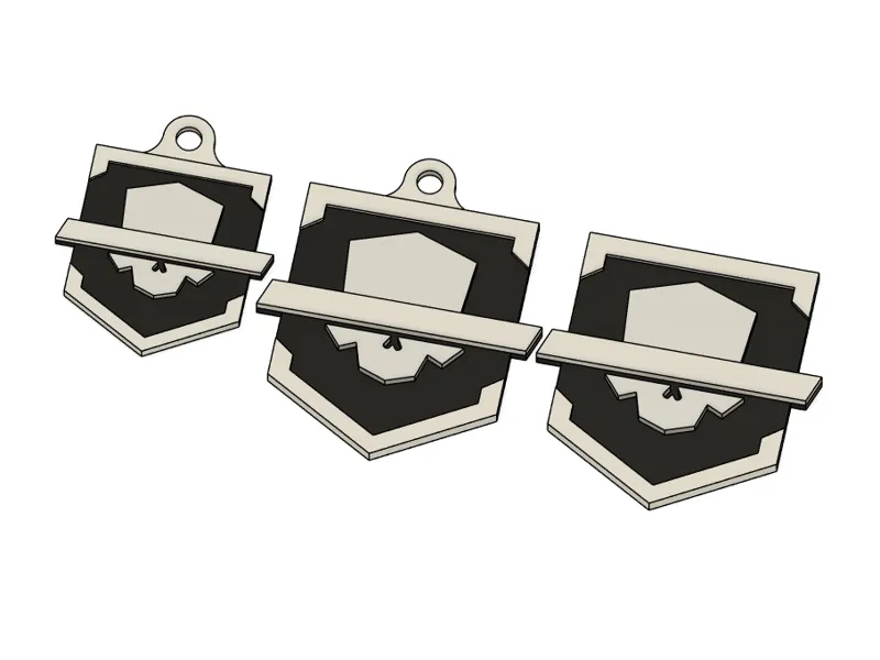 Redacted Regiment Keychain/Badge