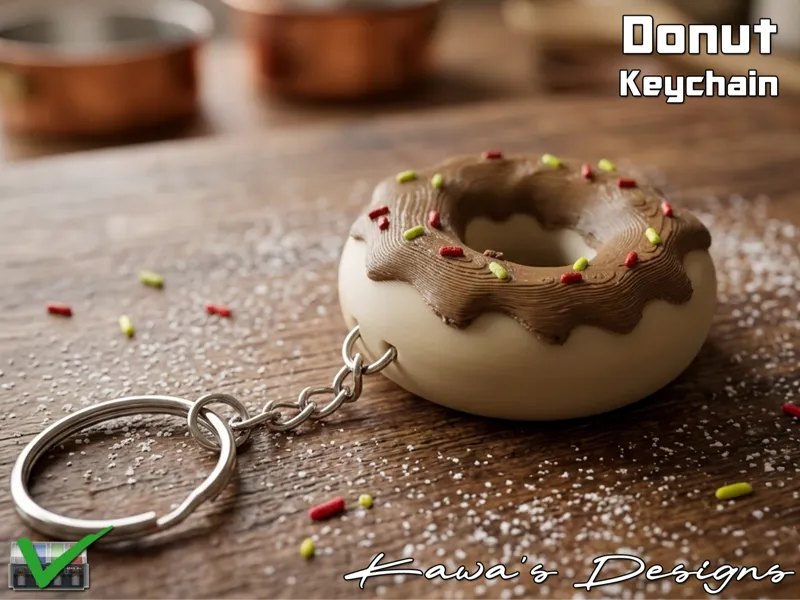 Donut Keychain