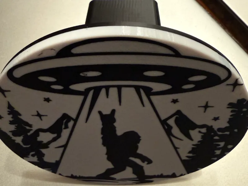 Bigfoot Abduction Hitch Cover