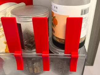 Snap-On Fridge Guard – Stop Bottles Falling