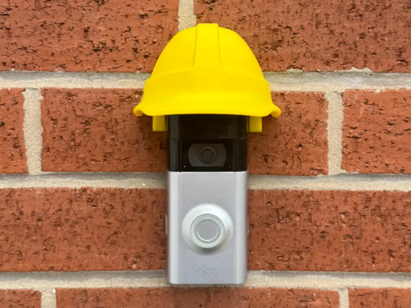 Safety Hard Hat for Ring Video Camera Doorbell