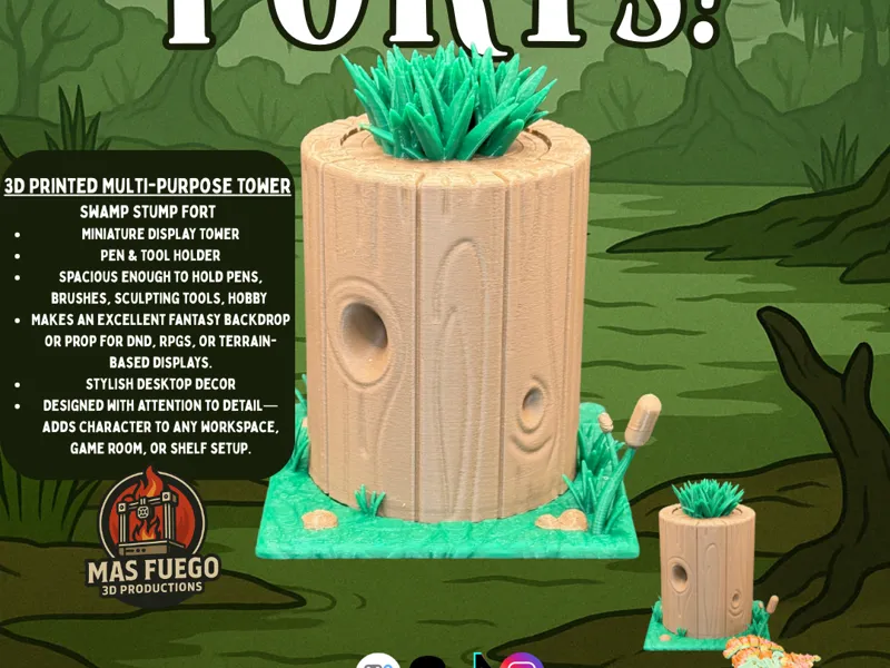 Swamp Stump - Fuego Forts - Mas Fuego 3D