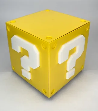 Mario Magnetic Spinning Question Mark Fidget Block 