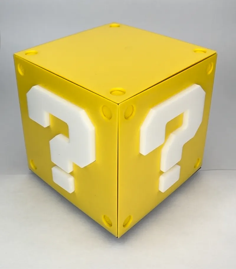 Mario Magnetic Spinning Question Mark Fidget Block 