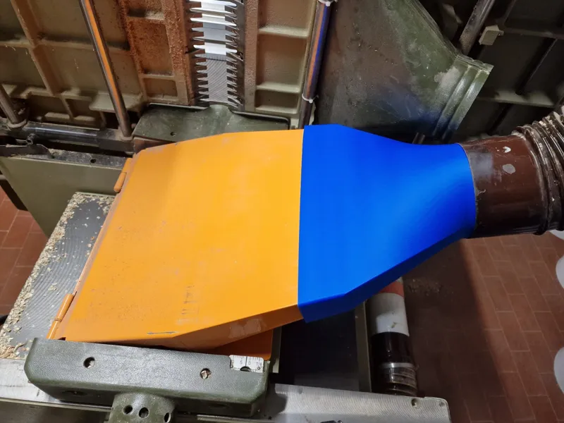 Raccordo aspiratrucioli pialla spessore