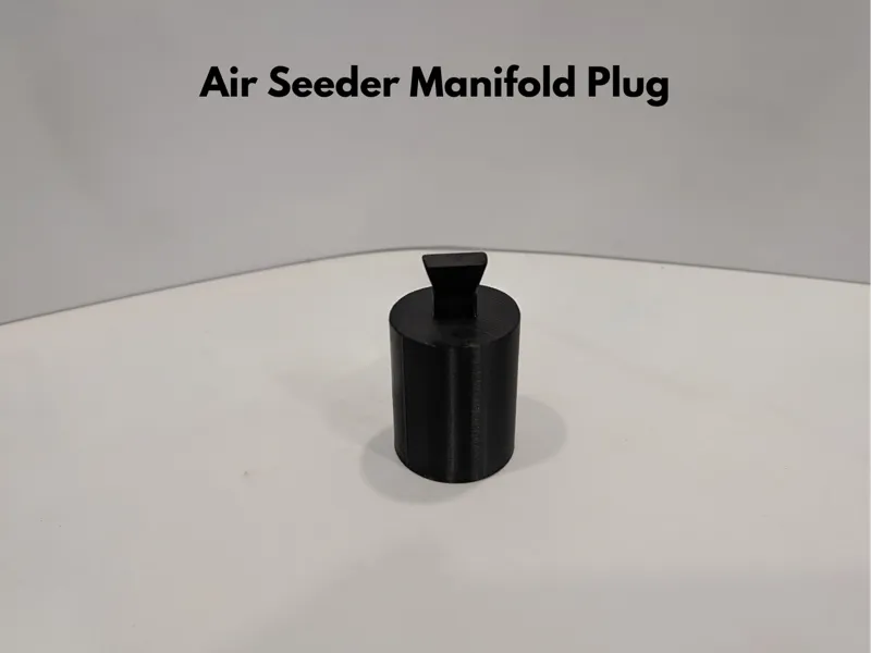Air seeder Manifold Plug  