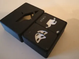 One night werewolf 3D printed cards