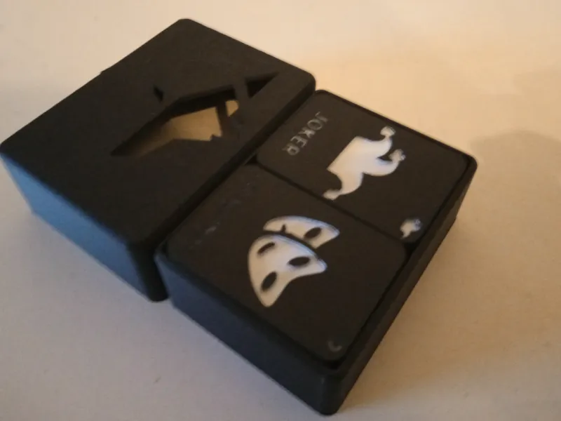 One night werewolf 3D printed cards