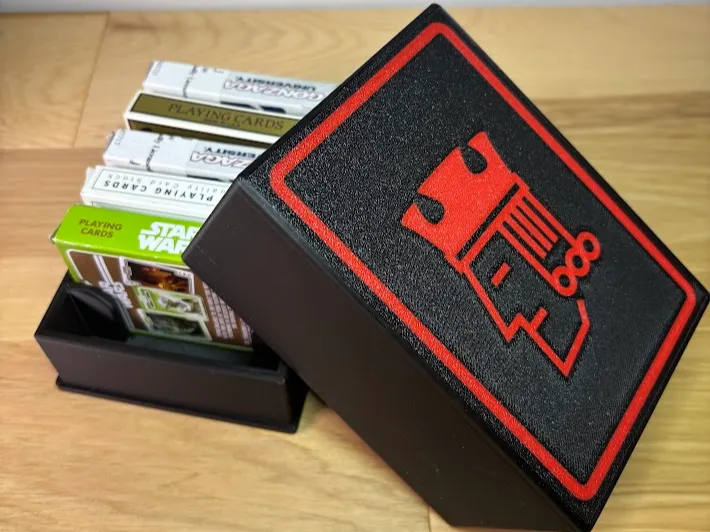 Playing Card Deck Holder With Lid