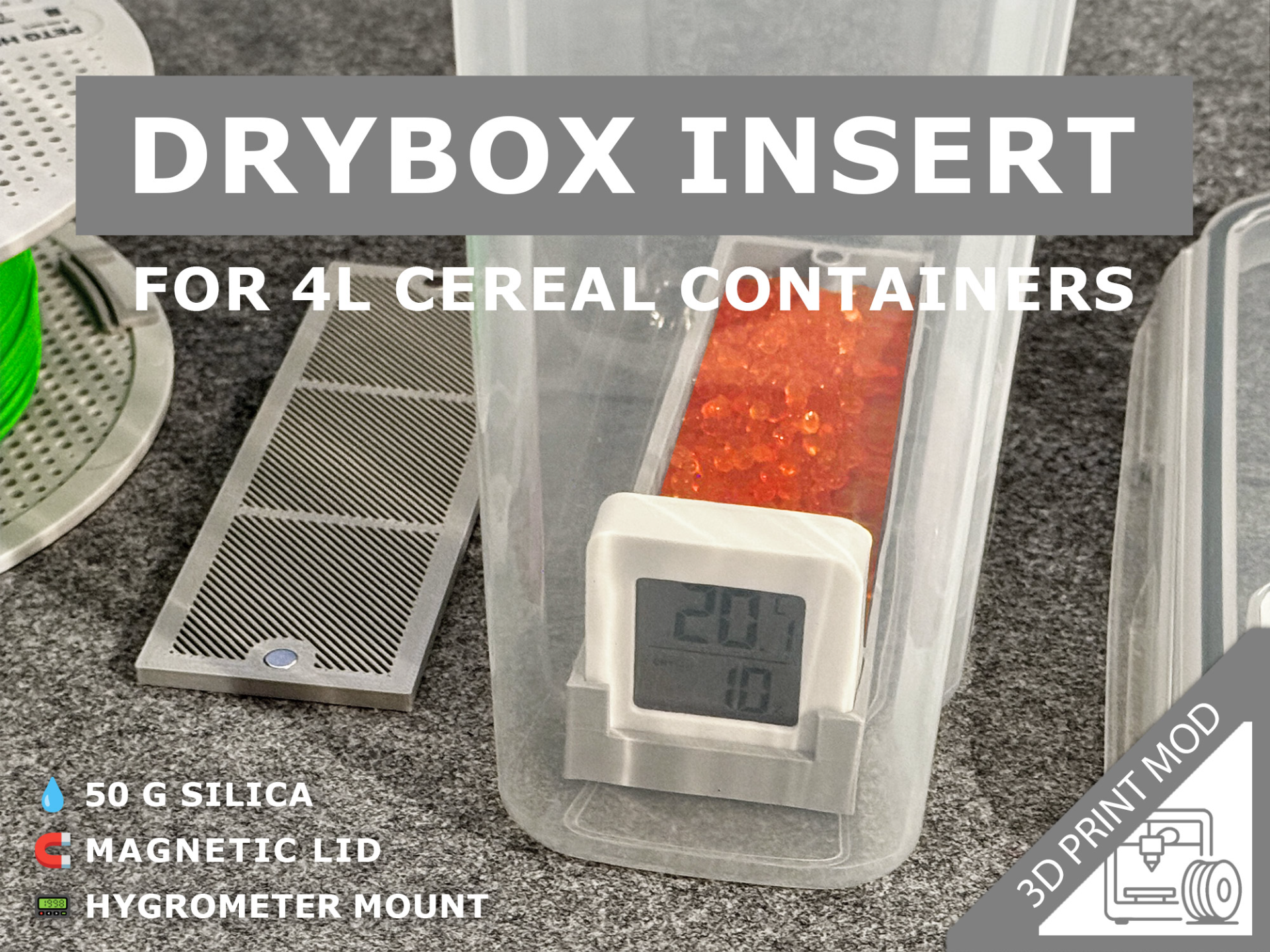 DryBox Insert – for 4L cereal containers