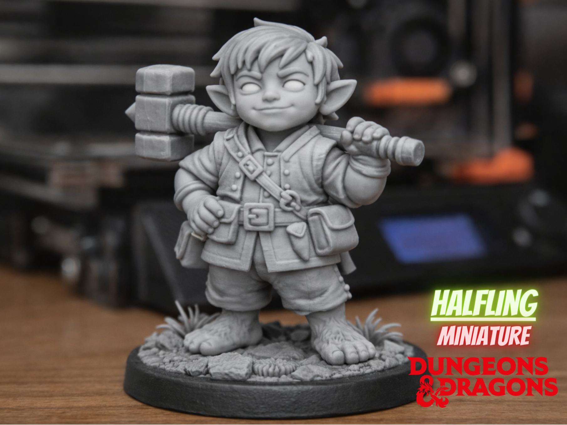 DND halfling race miniature 