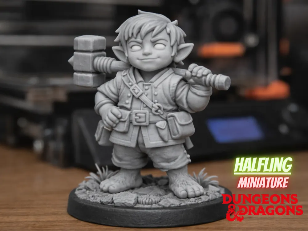 DND halfling race miniature - Free 3D Print Model - MakerWorld