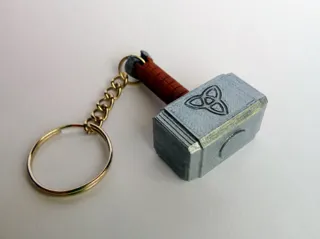 Thor hammer keychain