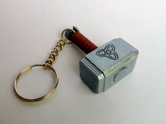 Thor hammer keychain