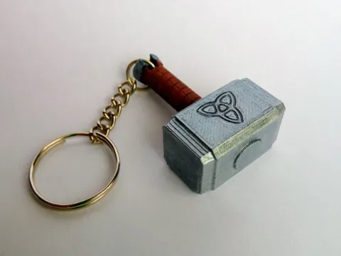 Thor hammer keychain