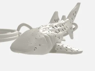Flexi Whale Shark Keychain