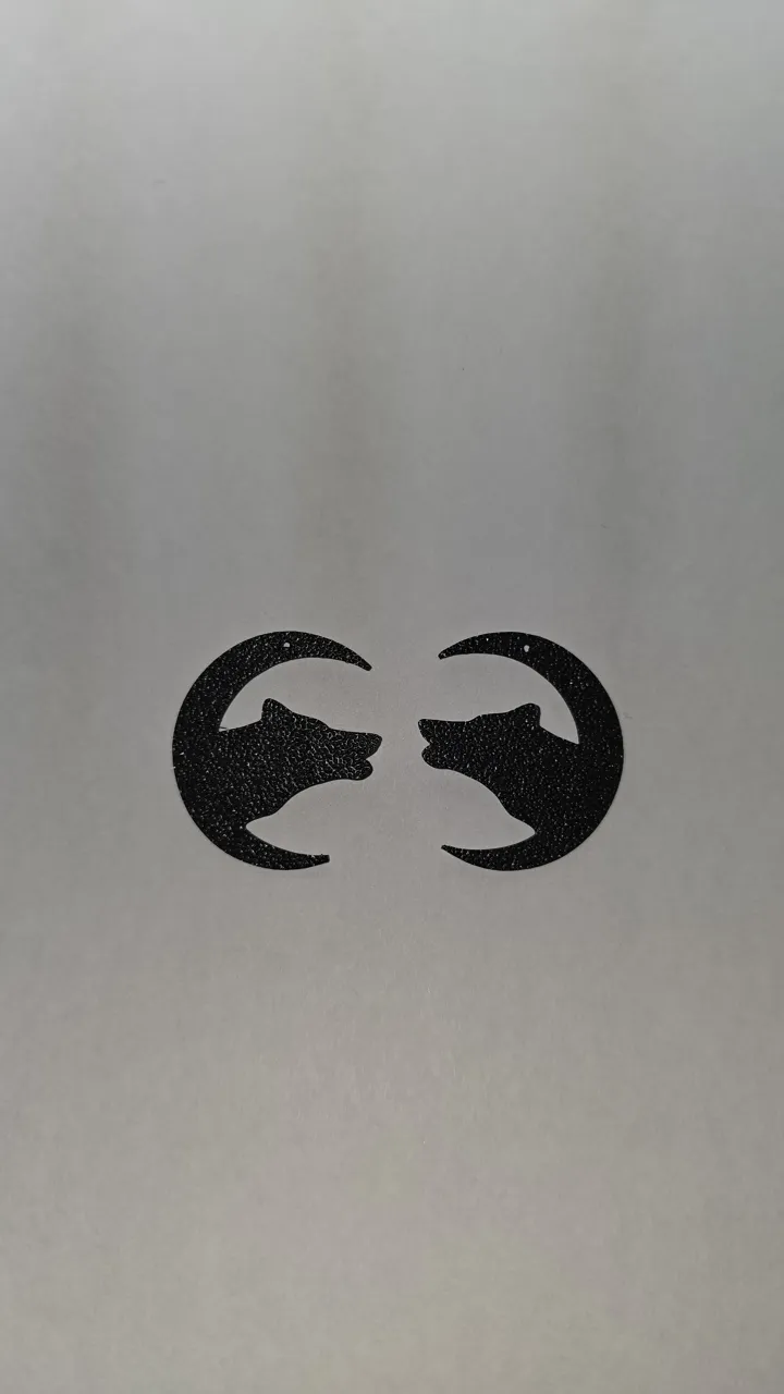 Wolf Moon Earrings view 3