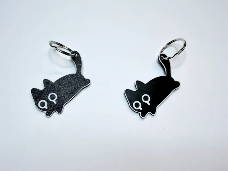 Cute Jumping Cat Keychain AMS and No AMS Version