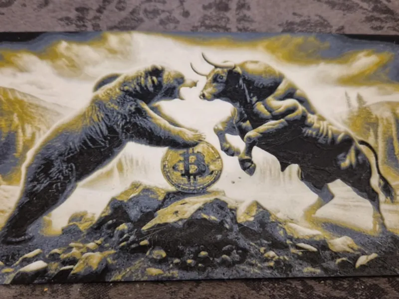 Bitcoin / BTC / Bull / Bear / Hueforge