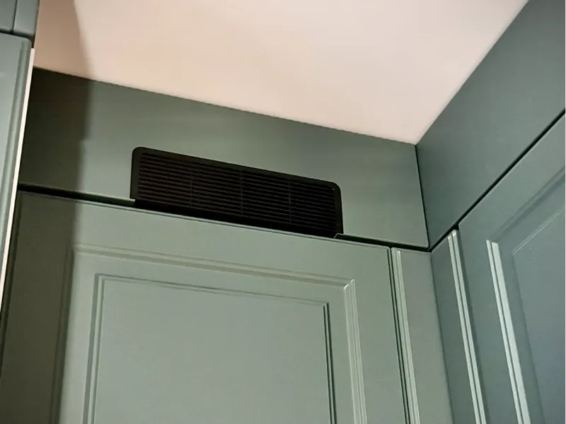 Air vent cover for kitchen cabinets