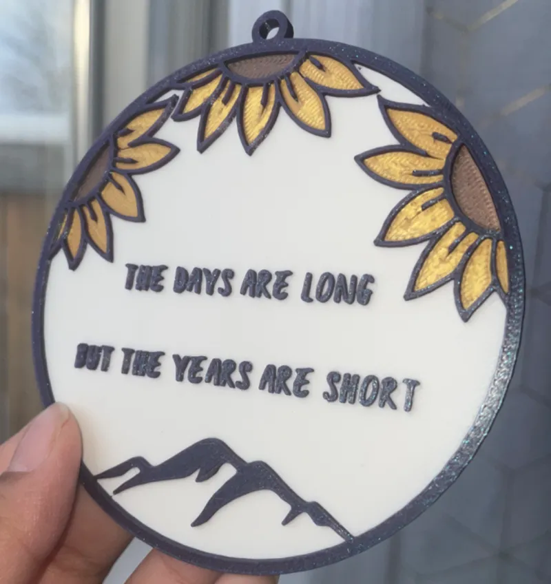 Decorative Ornament - days long but years short