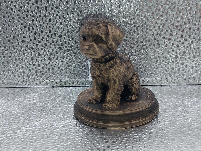 Yorkiepoo Dog Bust – 7cm Miniature Statue