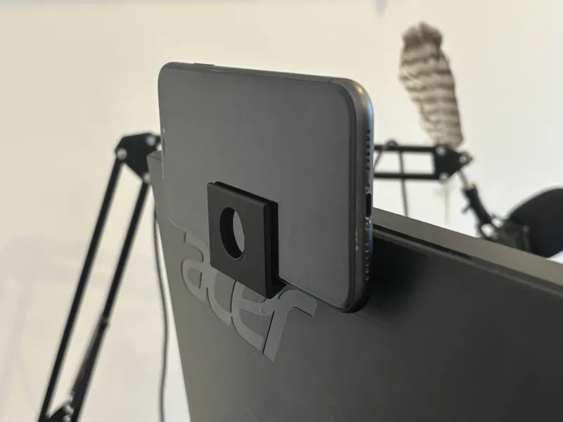 MONITOR PHONE HOLDER [replacement for the webcam]