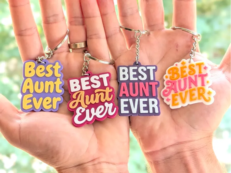 Best Aunt Ever - Keychain Set