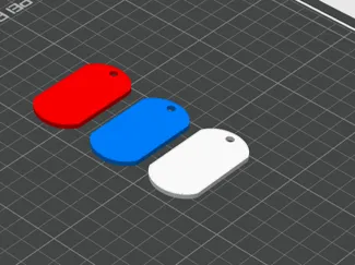 Costomizable military dog tag