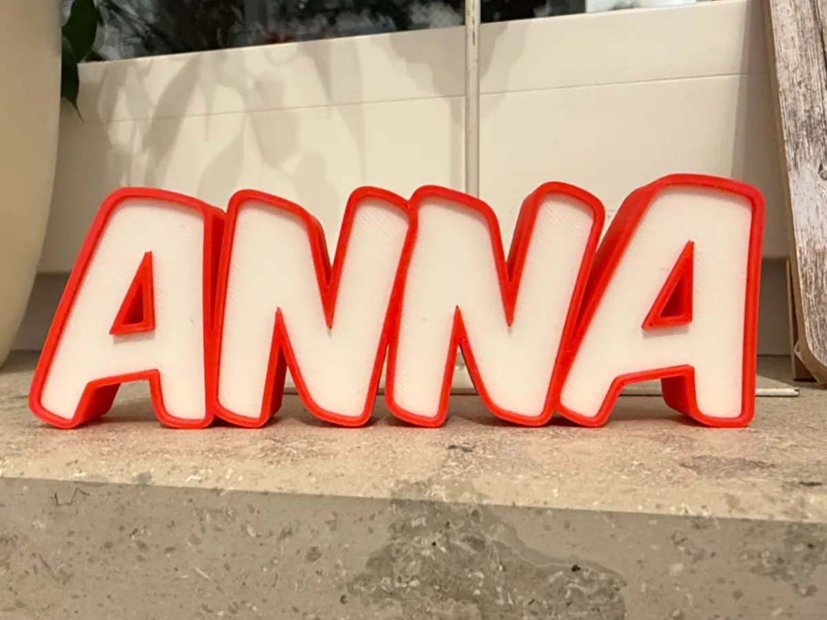 Anna Namesign - Free 3D Print Model - MakerWorld