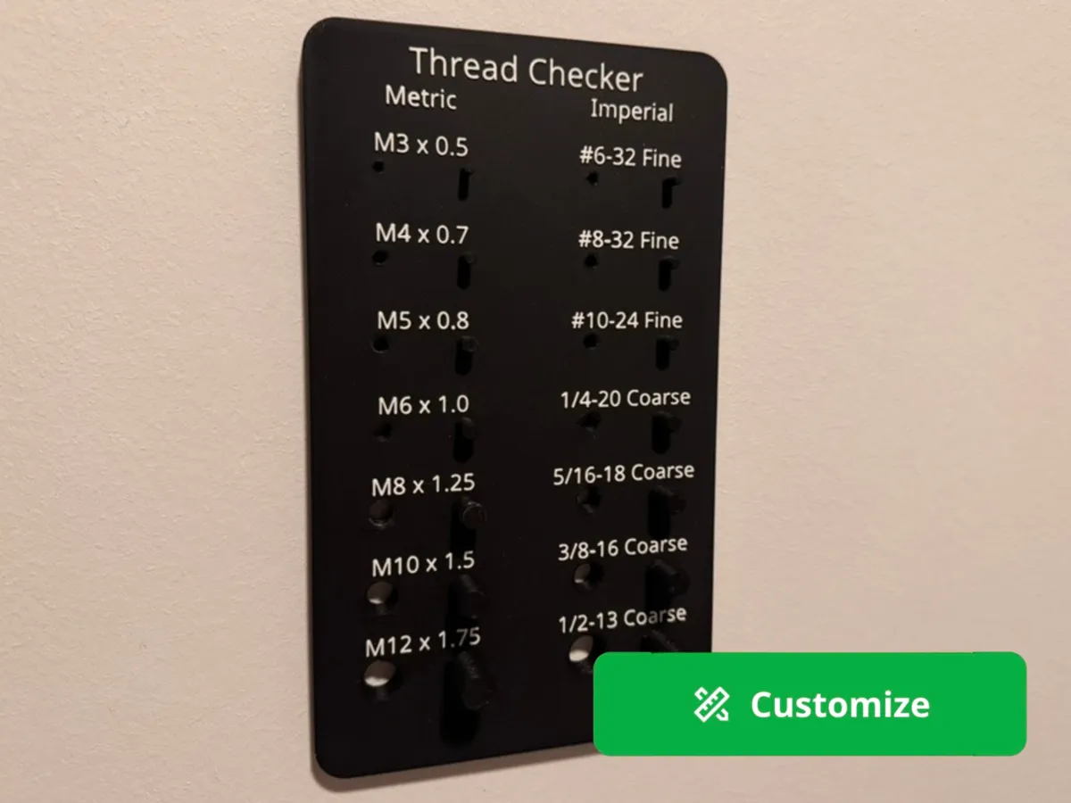 Thread Boarde Thread Checker Board Customizable - Free 3D Print Model - MakerWorld