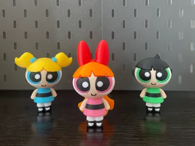 The Powerpuff Girls Blossom (multi-part print, no AMS needed, 11cm)