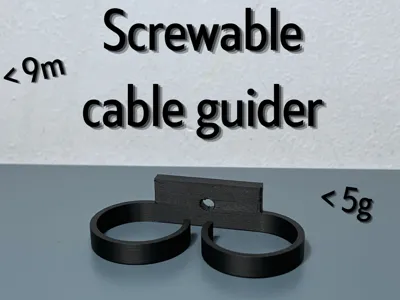 Screwable Cable Guide, For thick cables