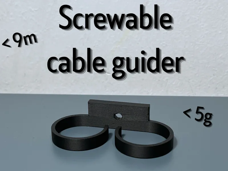 Screwable Cable Guide, For thick cables