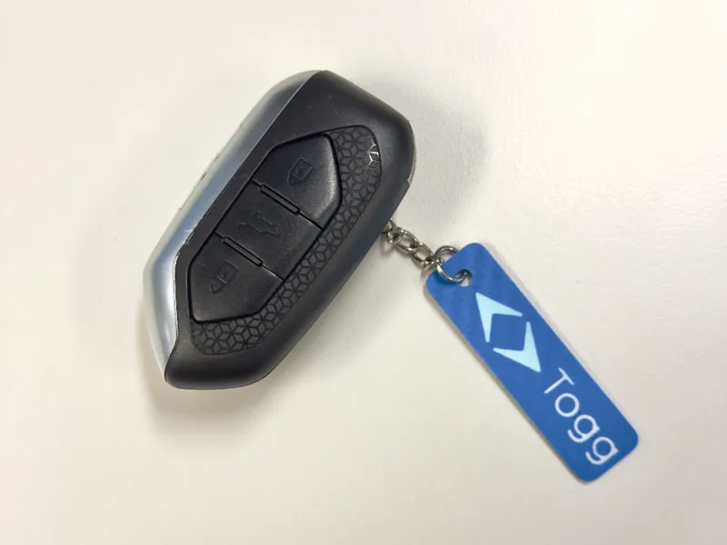TOGG keychain | First electric car from turkiye