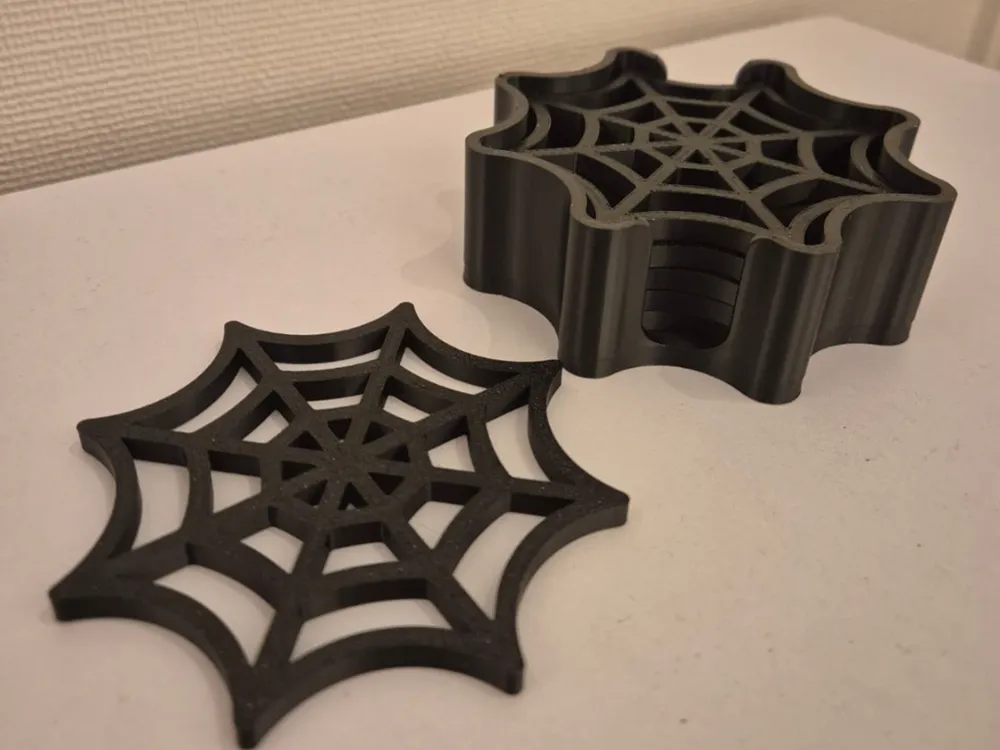 Spider web coasters by Portokali - MakerWorld