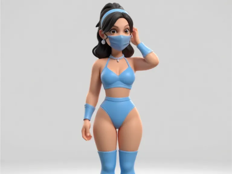 Kitana von Mortal Kombat im Comic Style