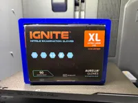 Ignite XL 90 gloves box holder secured using round magnets